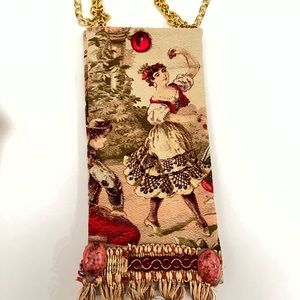Vintage Victorian textile bag